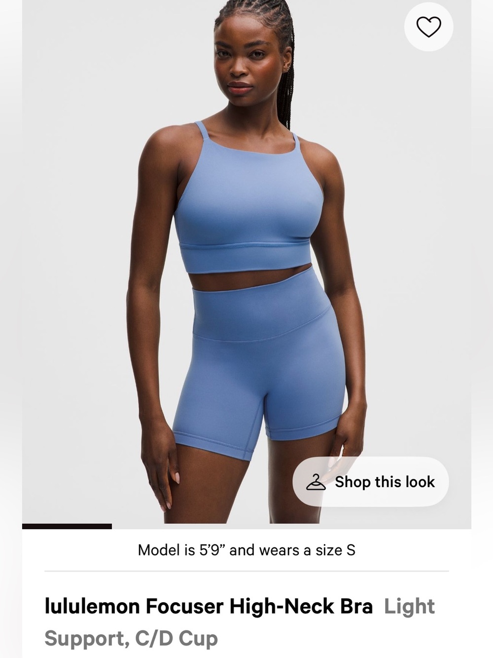 Lululemon Focuser High-Neck Bra C/D
